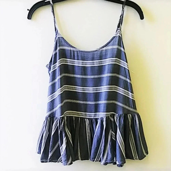 Old Navy Chambray Striped Top - Picture 2 of 5
